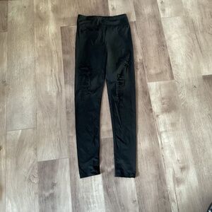 White Birch Size S Laser cut leggings